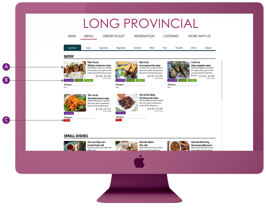 Long Provincial Menu